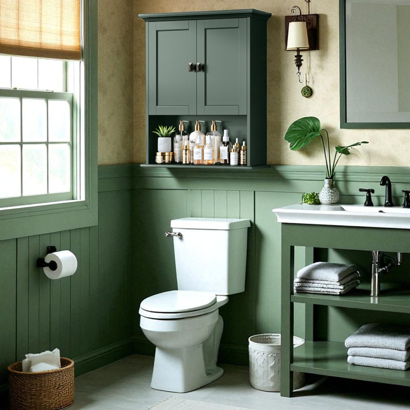 Winland Bathroom Cabinet, Forest Green