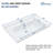 32" W x 20" D Rectangular White Ceramic Single Bathroom Vanity Sink Top with Overflow (Sink Only)
