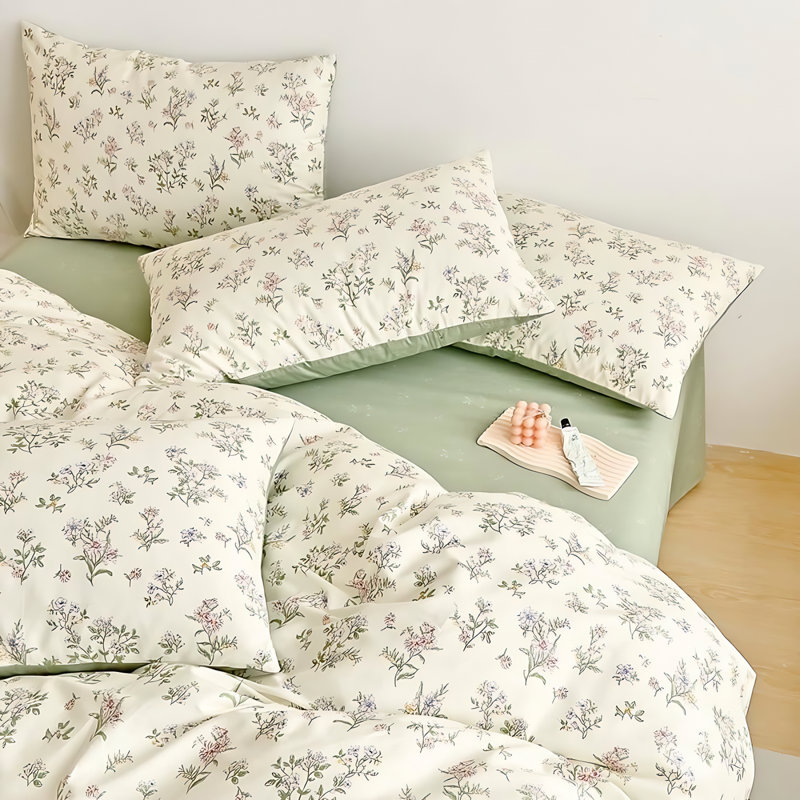 Ensemble de housse de couette 3 pièces Nayoroom, Housse de couette grand et 2 taies d'oreiller stan