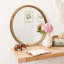 Miroir d'appoint mural et en bois naturel de style moderne Mid-Century pour un usage domestique