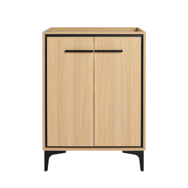 Morella 24" Bathroom Vanity Base with Soft-Close Double Doors (Sink Not Included)