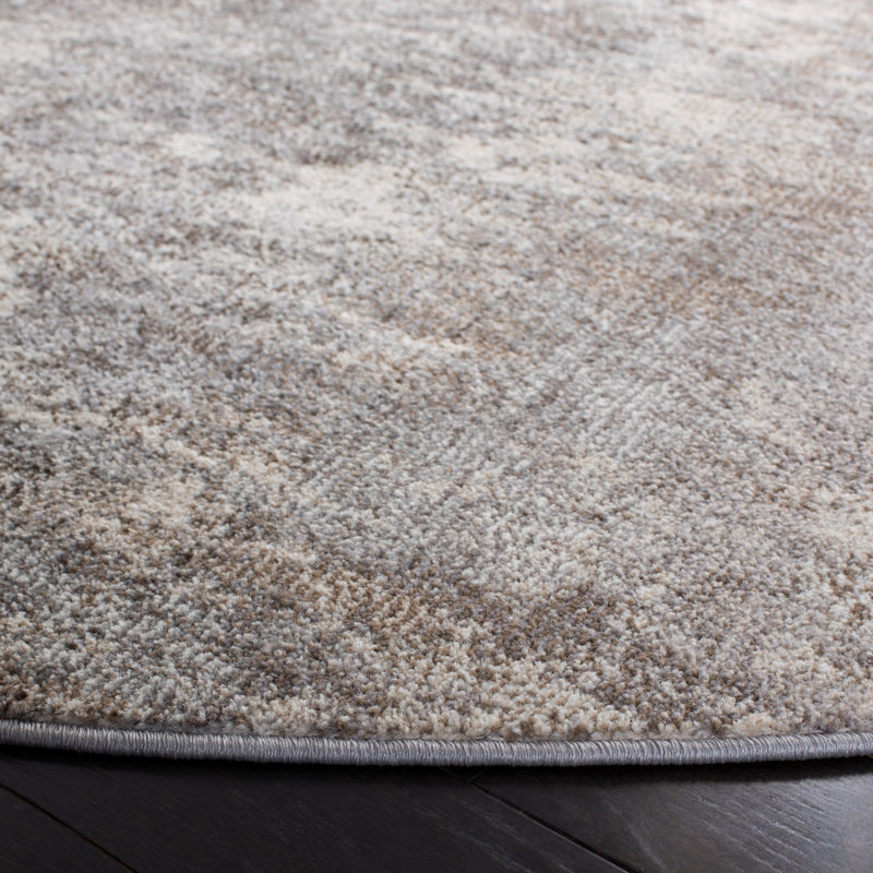 Abstract Area Rug, Round 201 cm