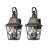 Outdoor Wall Light Fixtures, Waterproof Exterior Wall Sconce Porch Lights, Matte Black Outdoor Wall Lantern With Clear Glass, Outside Wall Mount Lighting For House, Garage, Front Door (2 Pack)