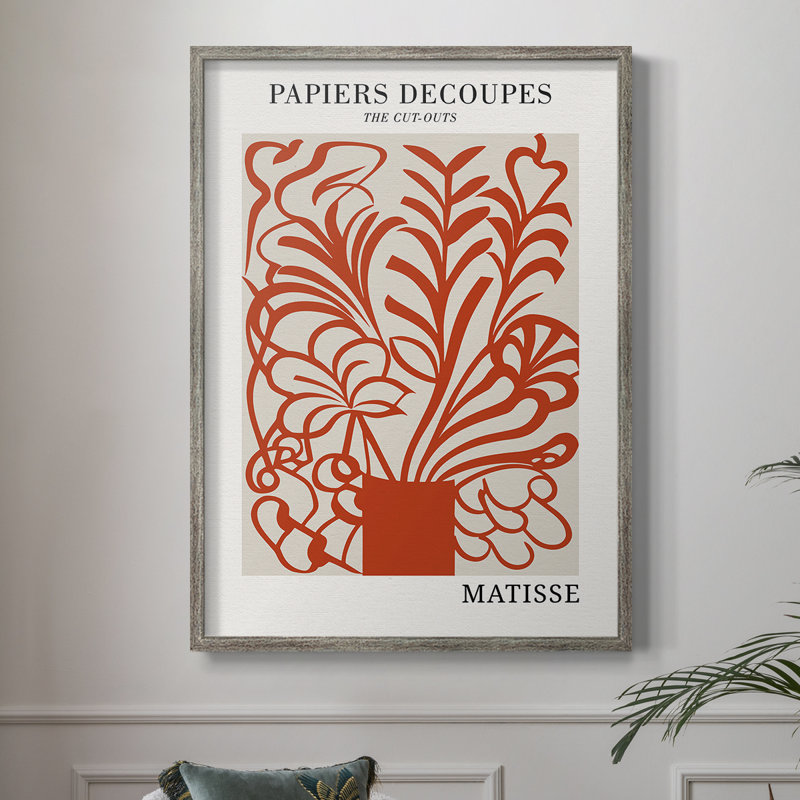 Matisse CDL XXVI, reproduction d'art encadrée - bois massif, H 15 po x l 12 po