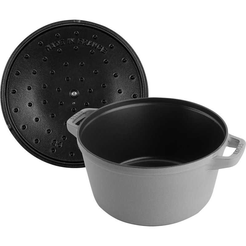 Staub Cast Iron 4-Pc Stackable Set, Graphite