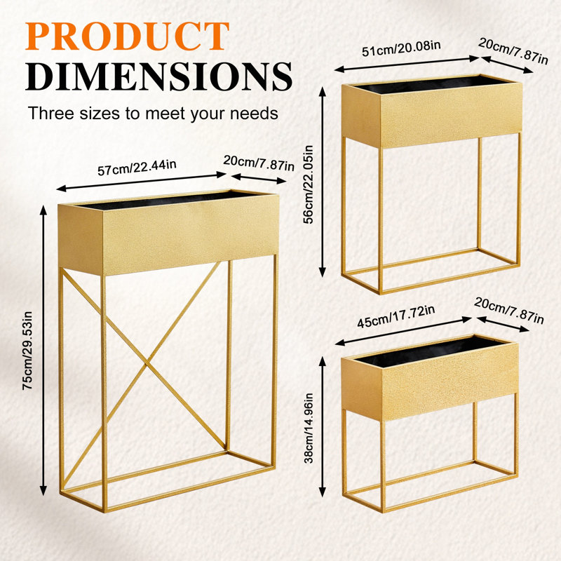 Iron Indoor / Outdoor Planter Box