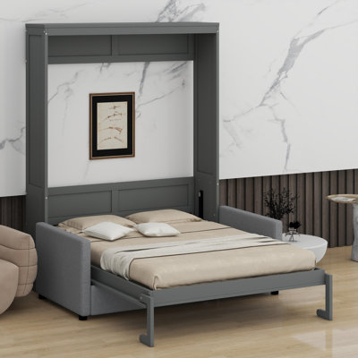 Lit escamotable mural Murphy avec coussin