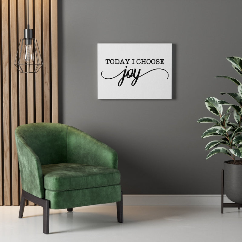 Inspirational Quote Canvas Art in Beige and White, 18" x 24"