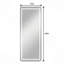 Miroir vertical pleine longueur avec lumière DEL, miroir de plancher illuminé avec support, miroir mural avec cadre mince en alliage d'aluminium pleine longueur