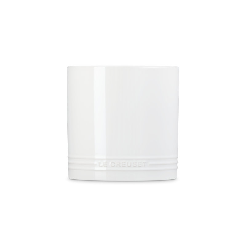 Le Creuset Stoneware Signature Utensil Crock, 2.7 Qt. - Sea Salt, White
