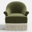 Chaise pivotante en velours Marie-101535127