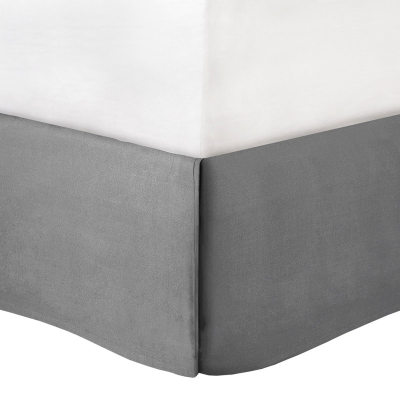 Édredon gris très grand 8 pièces - microfibre douce de luxe brodée et décoration imprimée