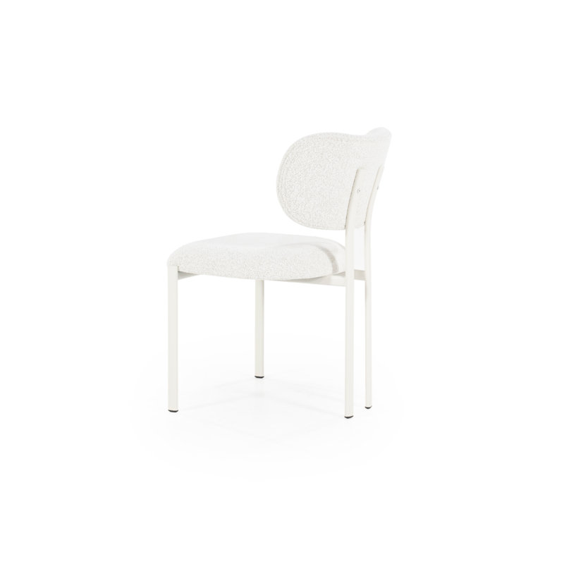 Dining Chair Upholstered Dining Chair, White