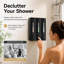 Distributeur de shampooing et revitalisant - Distributeur de savon de douche mural à 3 chambres, sans perçage, capacité 1200 ml, pour salle de bain et hôtel