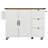 Babken Rolling Kitchen Island with Drop Leaf and Power Ports-247238049
