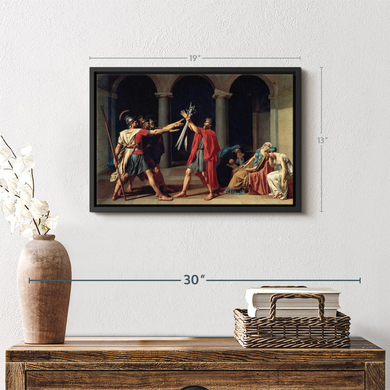 «The Oath Of The Horatii Wall Art», H 19 po x l 13 po