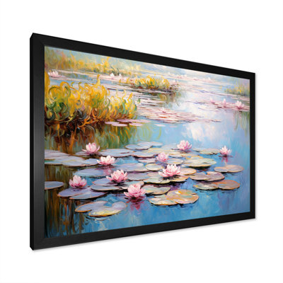Monets Water Lily Pond Reflections 3 - Lake Wall Art