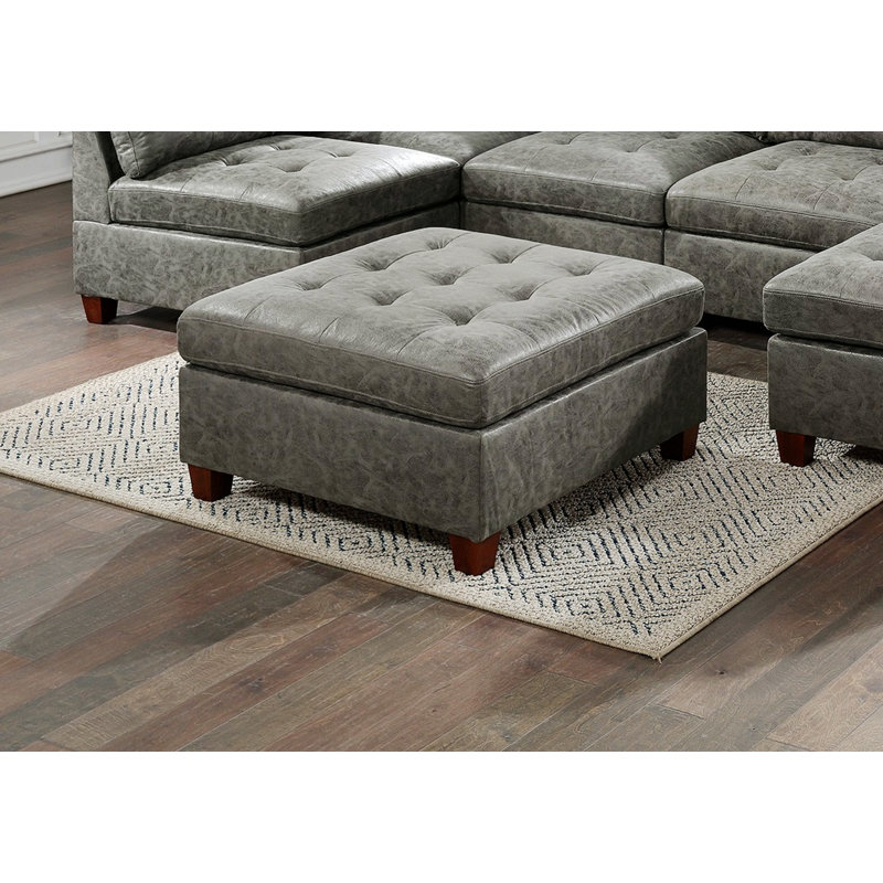 Canapé modulaire 7 pièces Insha, Polyester à 100 % gris antique