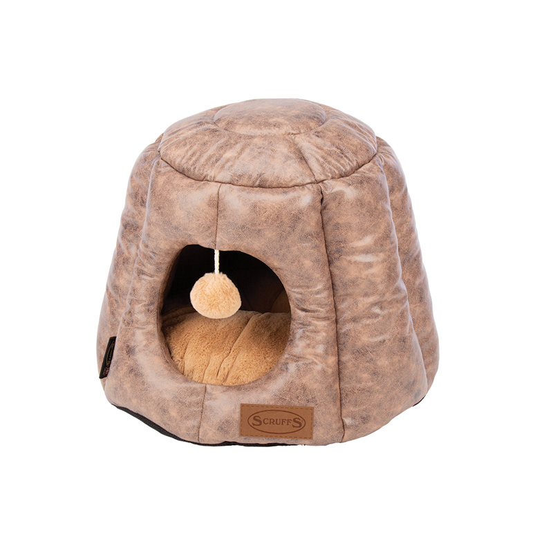 Knightsbridge 100% Polyester Pet Bed, Chocolate