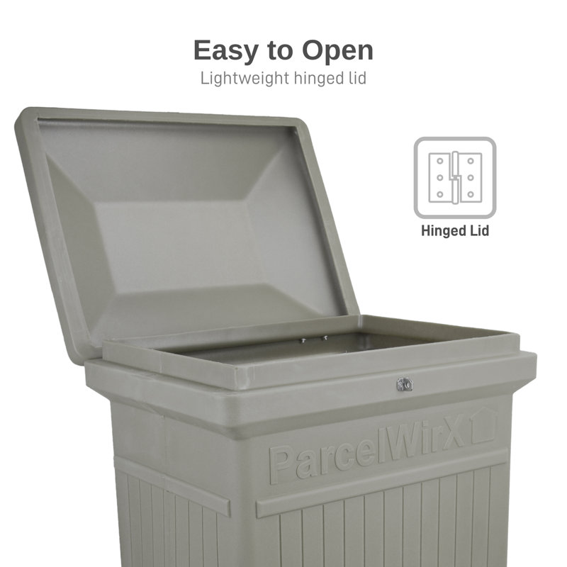 Prestige Pewter Lockable Plastic Package Delivery Box