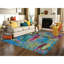 Tapis rose pâle en laine noué à la main de conception moderne 9 pi 0 Leyah x 11 pi 9 Leyah rose vif