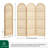 67" Arched Top Folding Room Divider with Magazine & Vinyl Display Rails-850904428