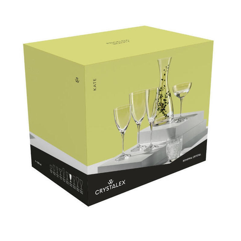 Shelva Crystal Champagne Saucers 210ml - Set of 6