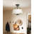 Geib Fabric Semi Flush Mount-26210069