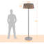 Chauffe-terrasse autoportant portatif et extérieur halogène 1500W-118565524