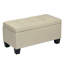 Repose-pieds en lin avec rangement, banc repose-pieds rectangulaire, beige-1867652553