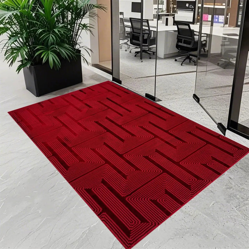 Solid Colour Area Rug, Rectangle 60 x 110 cm