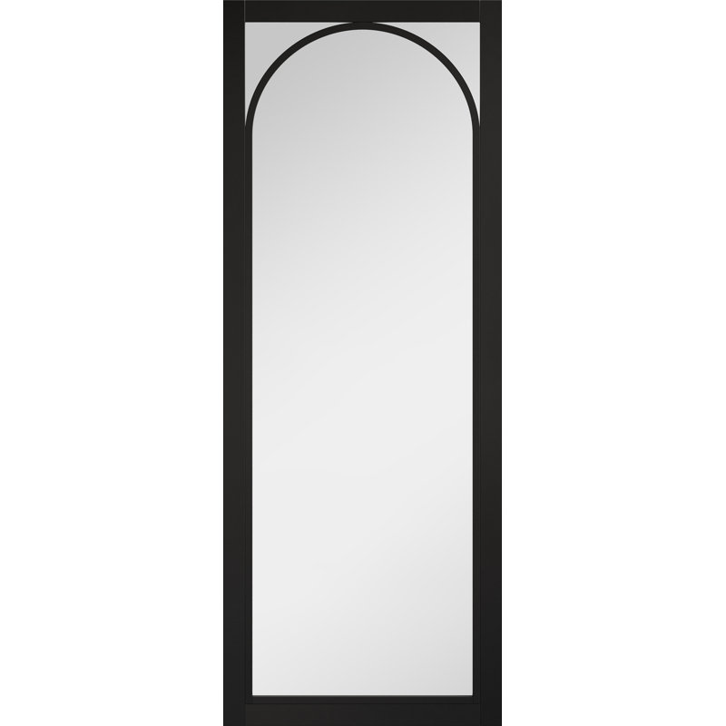 Black Melrose Clear Glazed Internal Door, 76.2cm x 198.1cm