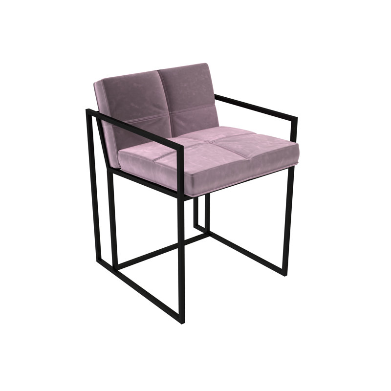 Wattripont Velvet Armchair, Brass Brushed, Blush Pink
