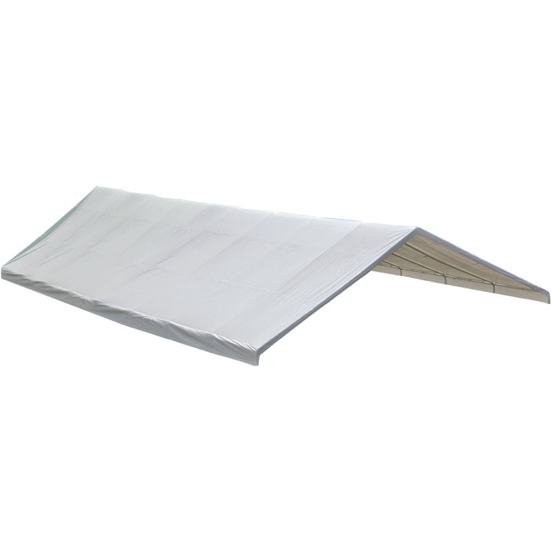 ShelterLogic Polyethylene Plastic Replacement Canopy for Canopy, 114.72" H x 144" W x 240" D, White