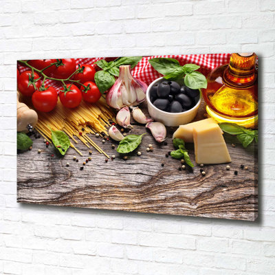 Italian Food - Wrapped Canvas Print