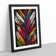 XV1022-4076X Splashed Feathers No.1 Abstract - Single Picture Frame Print