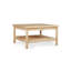 Table basse à 4 pieds en bois massif avec rangement Tazewell