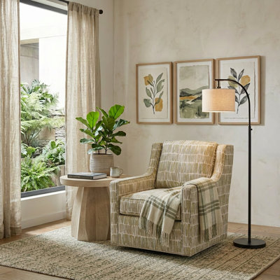 James Upholstered Swivel Chair