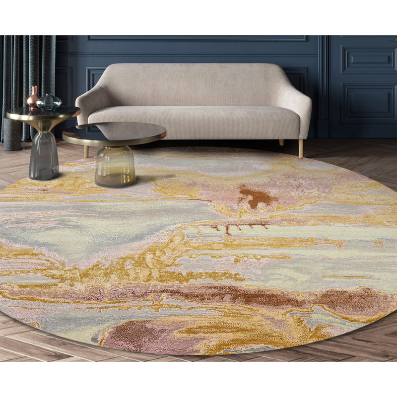 CASKJ1071PIGL Area Rug, Round 6'