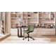 Brionni Genuine Leather Swivel Task Chair with Casters