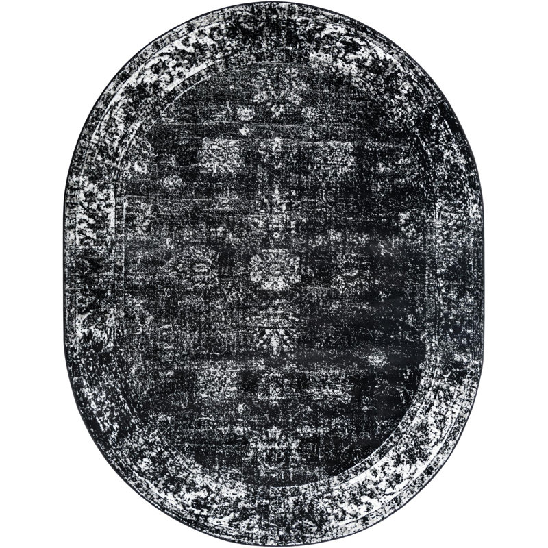 Anneliesse Oriental Indoor Rug, Oval 7'10" x 10'