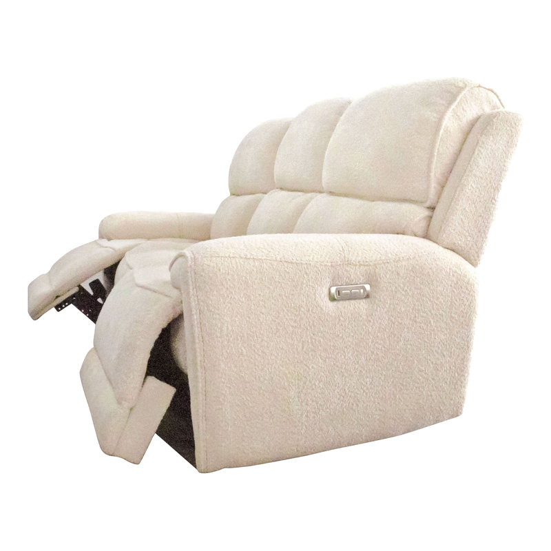 Canapé inclinable électrique avec trousse d'entretien Vernalee, 100 % polyester beige