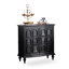 Buffet en bois massif noir