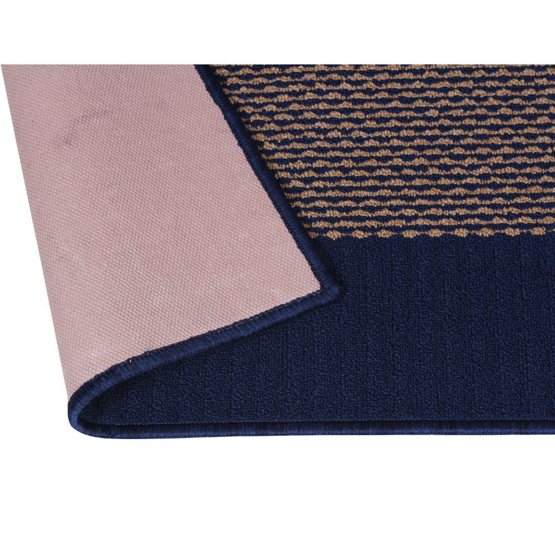 Tapis rayé gris foncé, Rectangle 3 pi x 4 pi