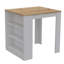 Makayli  2-Piece Kitchen Set with Kitchen Island and Kitchen Pantry, White/Light Oak