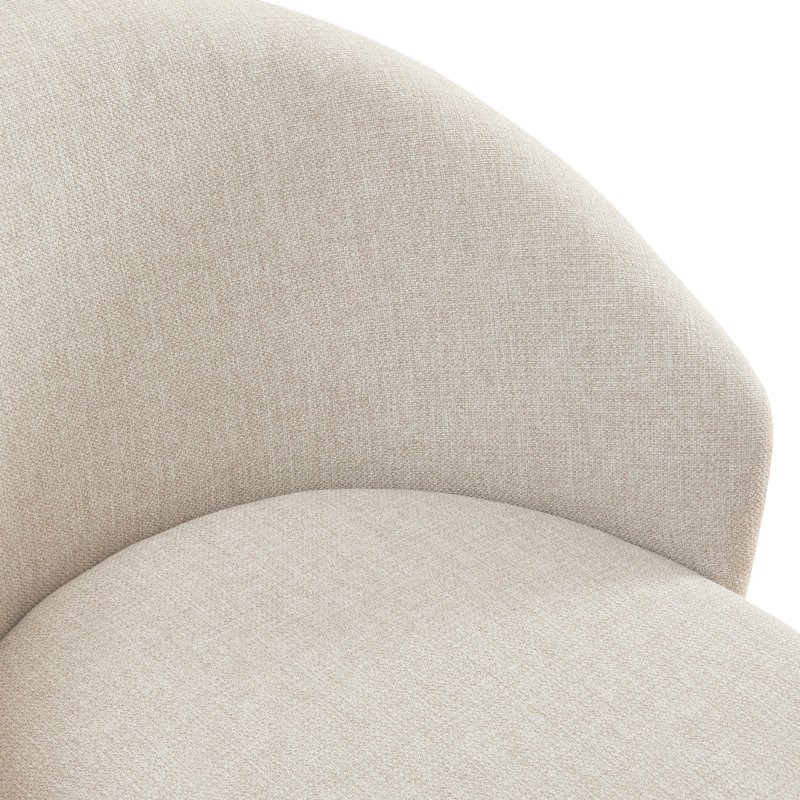 Tabouret de bar et de comptoir pivotant 26 po Yandier Sebastian (ensemble de 2), Beige