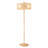 Monte FLOOR LAMP WITH PAPER RATTAN WEAVE SHADE