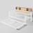Storage Daybed With Trundle And Charging Station, Industrial Style Metal Daybed With Wood Bookcase, Twin Size Multi-Functional Platform Bed-2000263229