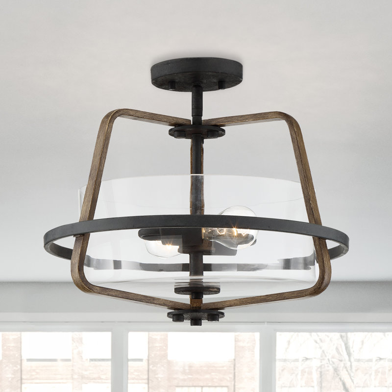 Dimarco Glass Semi Flush Mount