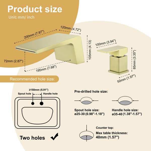 Dimensions du produit